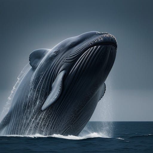 Jonah and Whale Portrait in Elegant Studio Setting