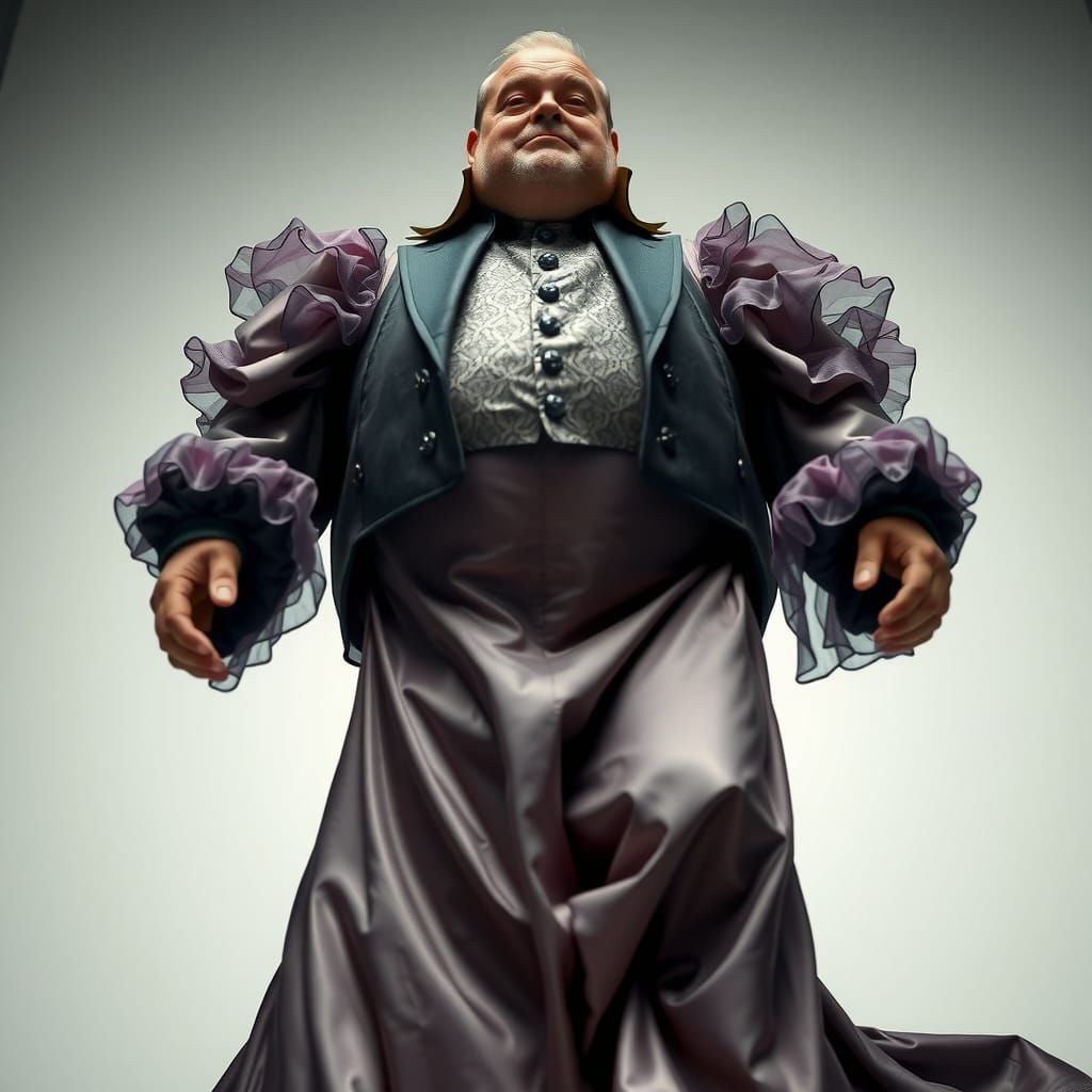 A low angle, dutch angle, off kilter perspective.