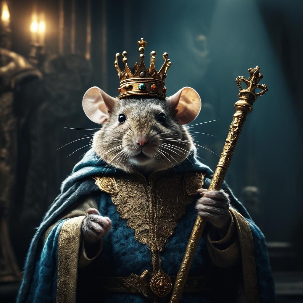Regal Mouse King: A Cinematic Still Life