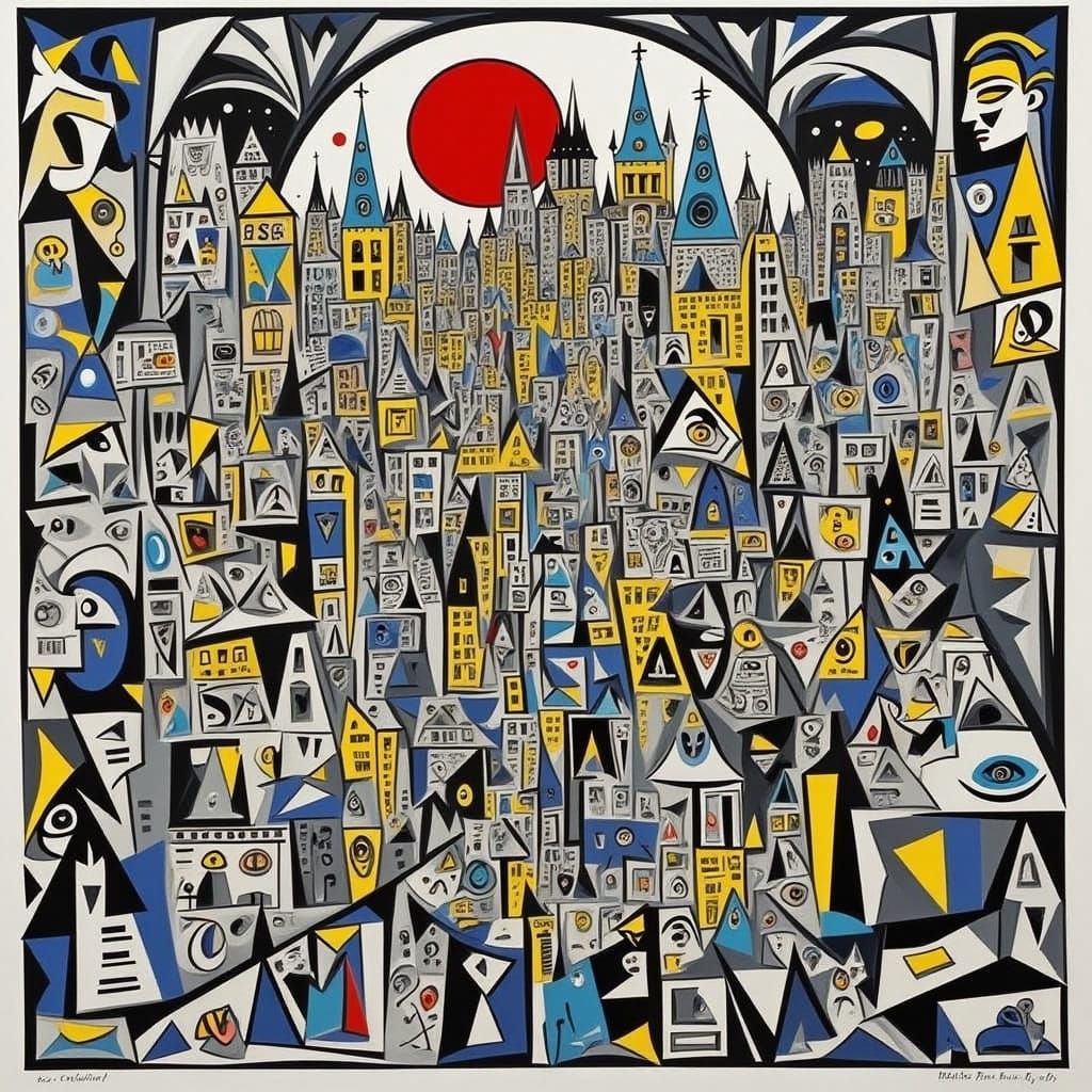 Dramatic Shadow Figure in Stylized Lighting