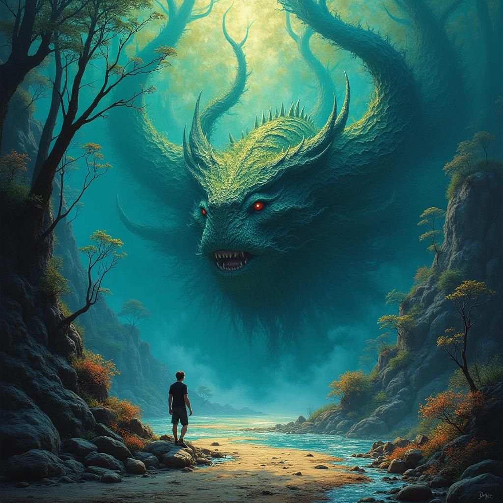 Mystical Ink Realm of Vibrant Ideas