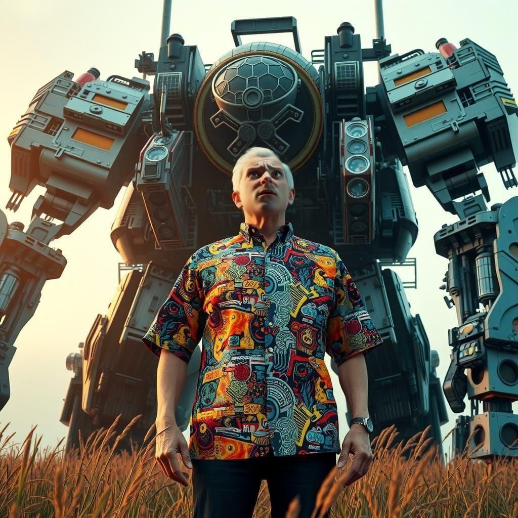 Tim Robinson in Sci-Fi Dan Flashes Shirt