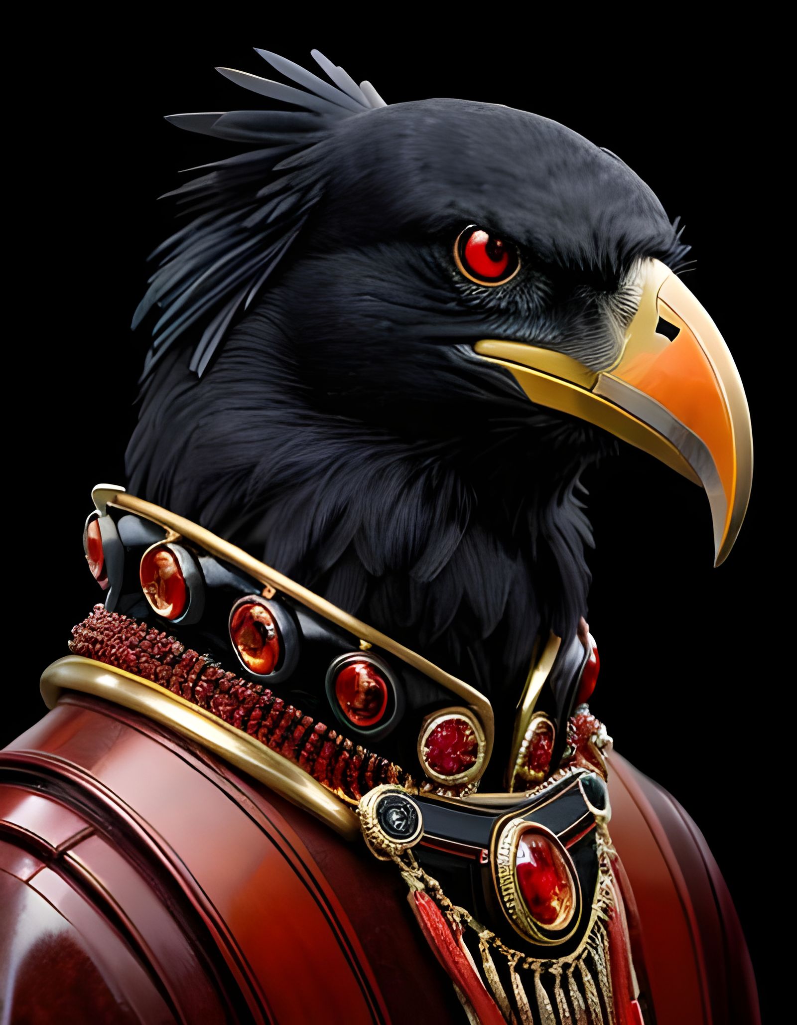 RAGON THE TERRIBLE GREEDY RAVEN COUNSILOR IN JEWELS