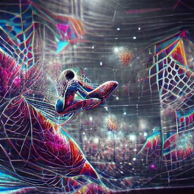 Spider-Man: Holographic Astral Cosmic Illustration