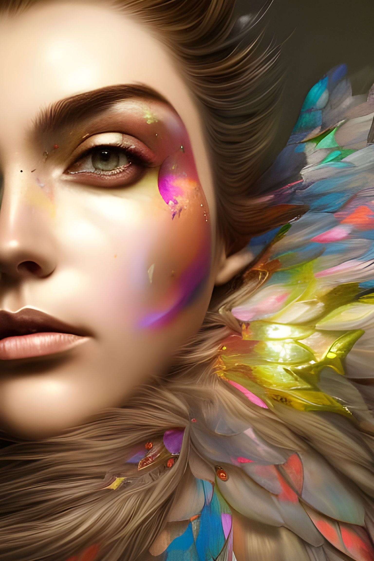 Hourglass Queen: Detailed Fantasy Portrait