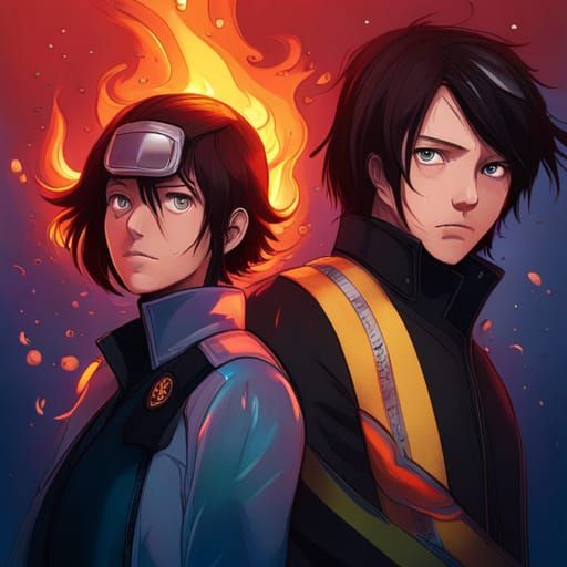 Dramatic Fire Force Character Concept Art