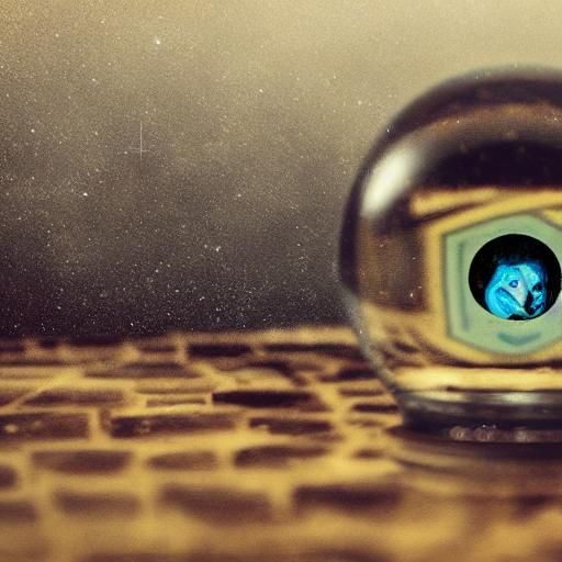 Optical Illusion: Gypsy Woman and Crystal Ball Landscape