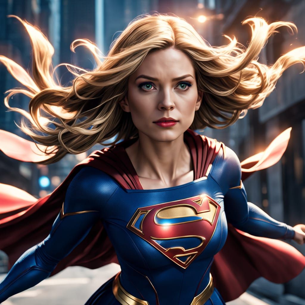 Rachel Green action figure as supergirl