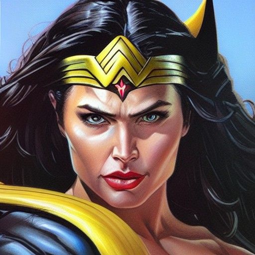 Superhero Portrait in Academic Style