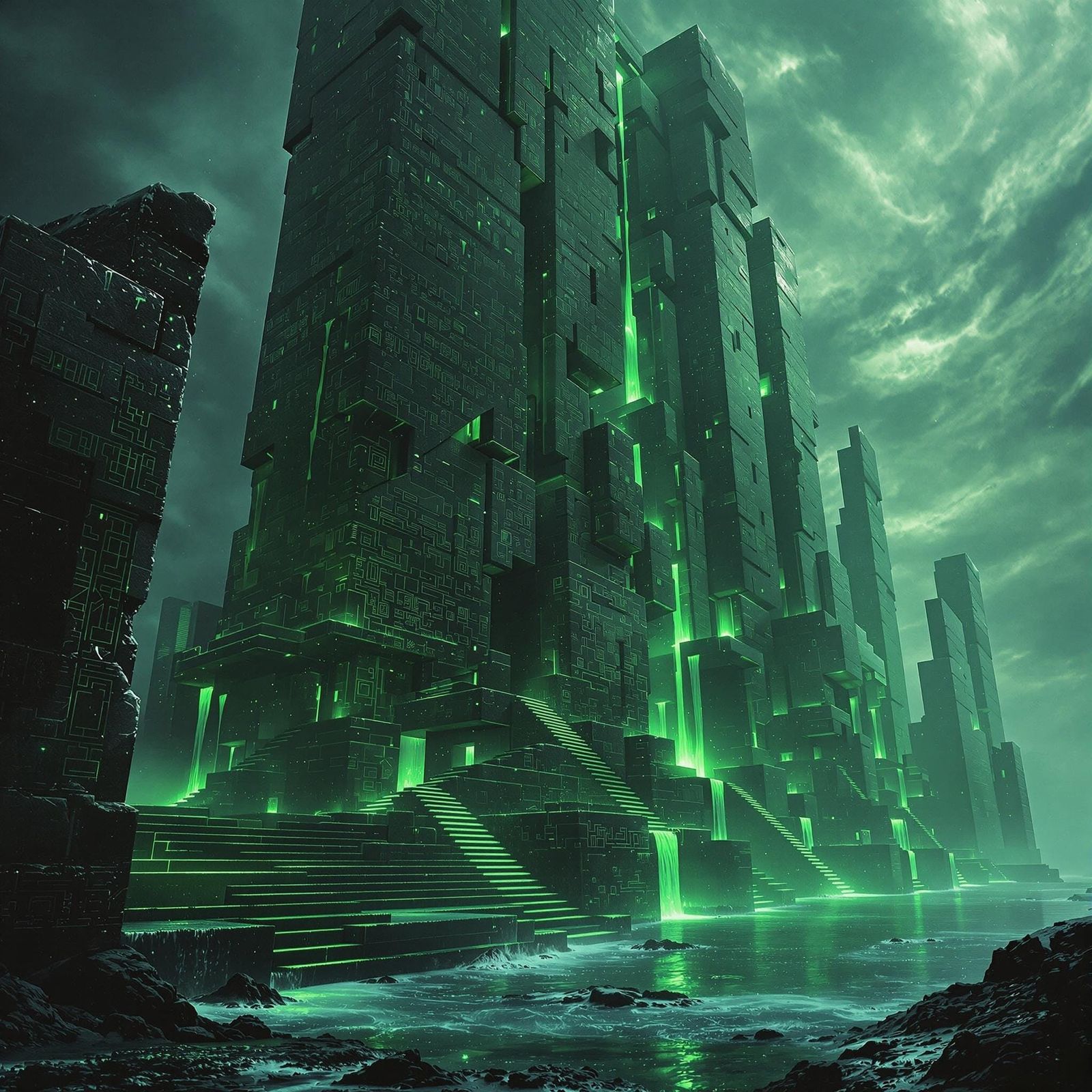 Surreal City of Cthulhu Rises from the Depths in Cosmic Horr...