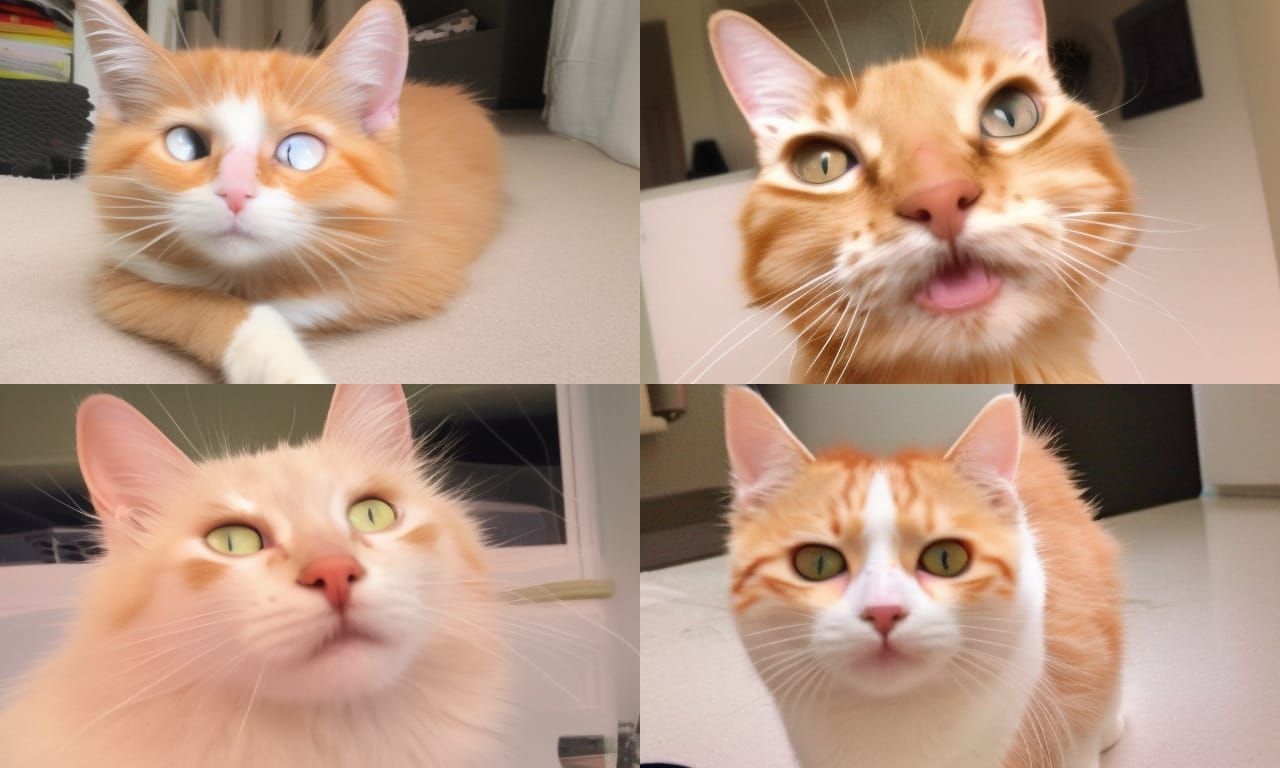Cat Image Generated From Simple Prompt