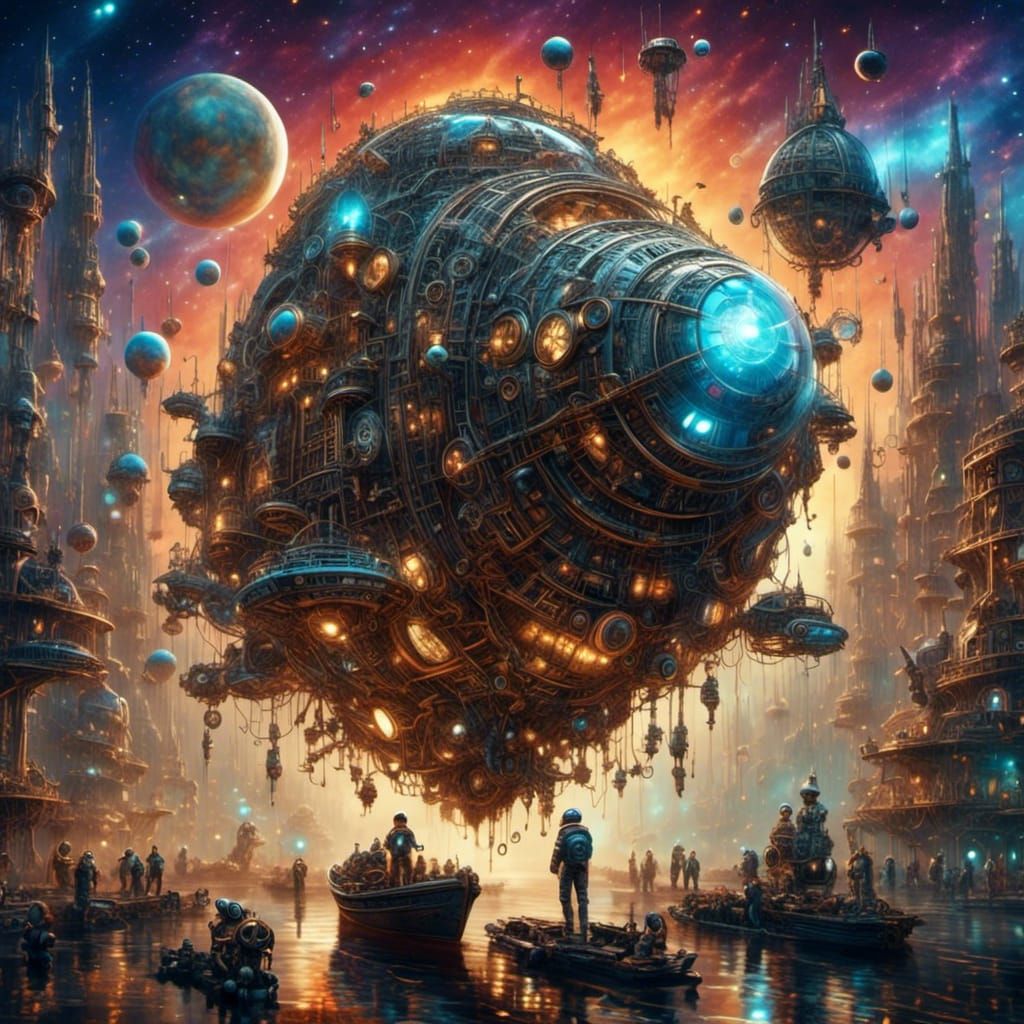 futuristic spaceship