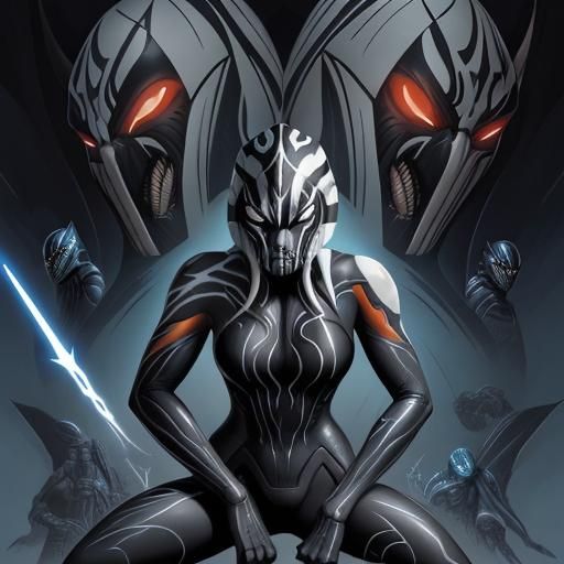 Ahsoka and Venom: Comic Book Fusion