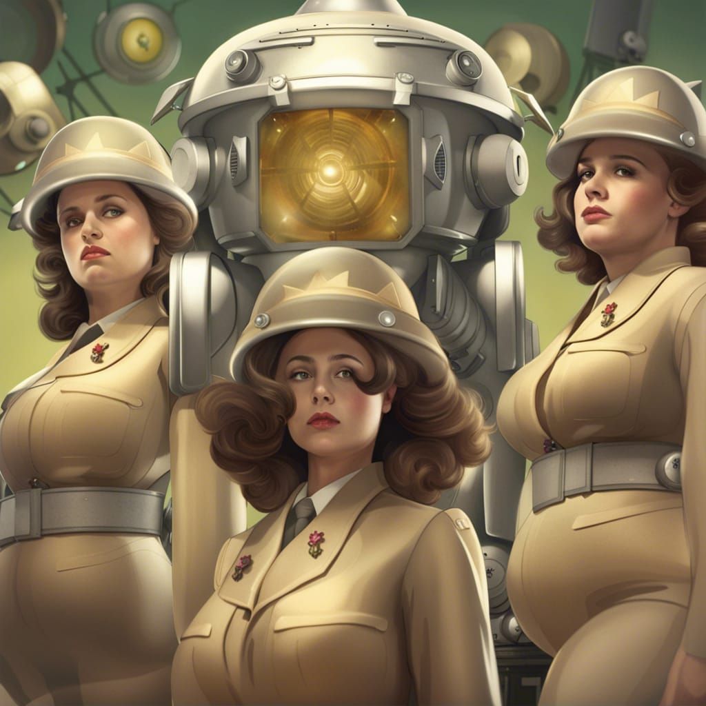 Robots Worship Goddesses in Auxiliary Territorial Service Un...