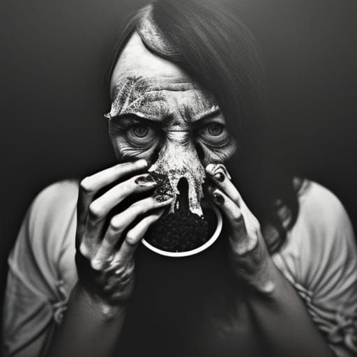 Radioactive Witch Screaming in Nuclear Wasteland