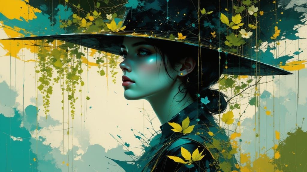 Calm Figure Under Weeping Willow Tree