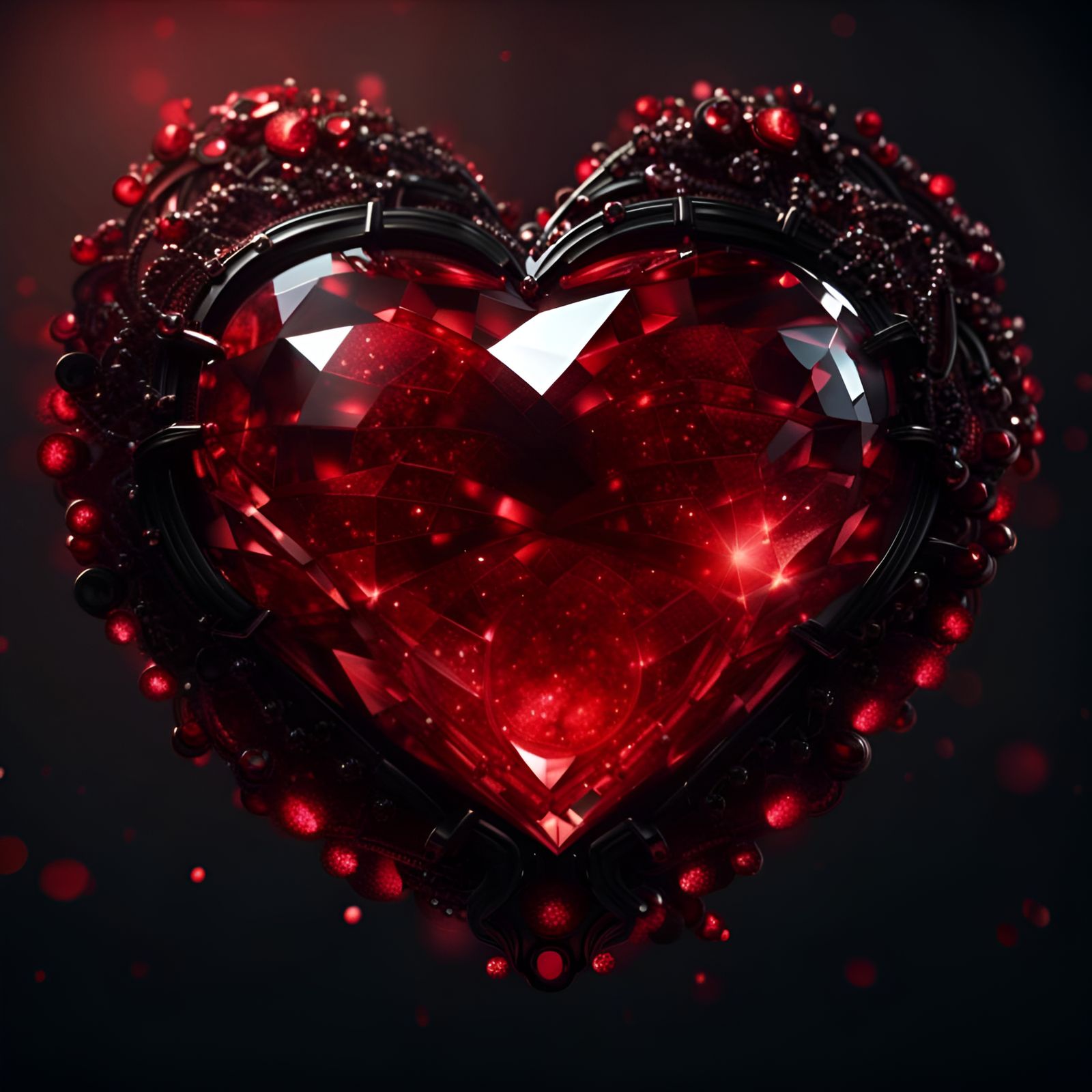 An Encased Crystal Heart