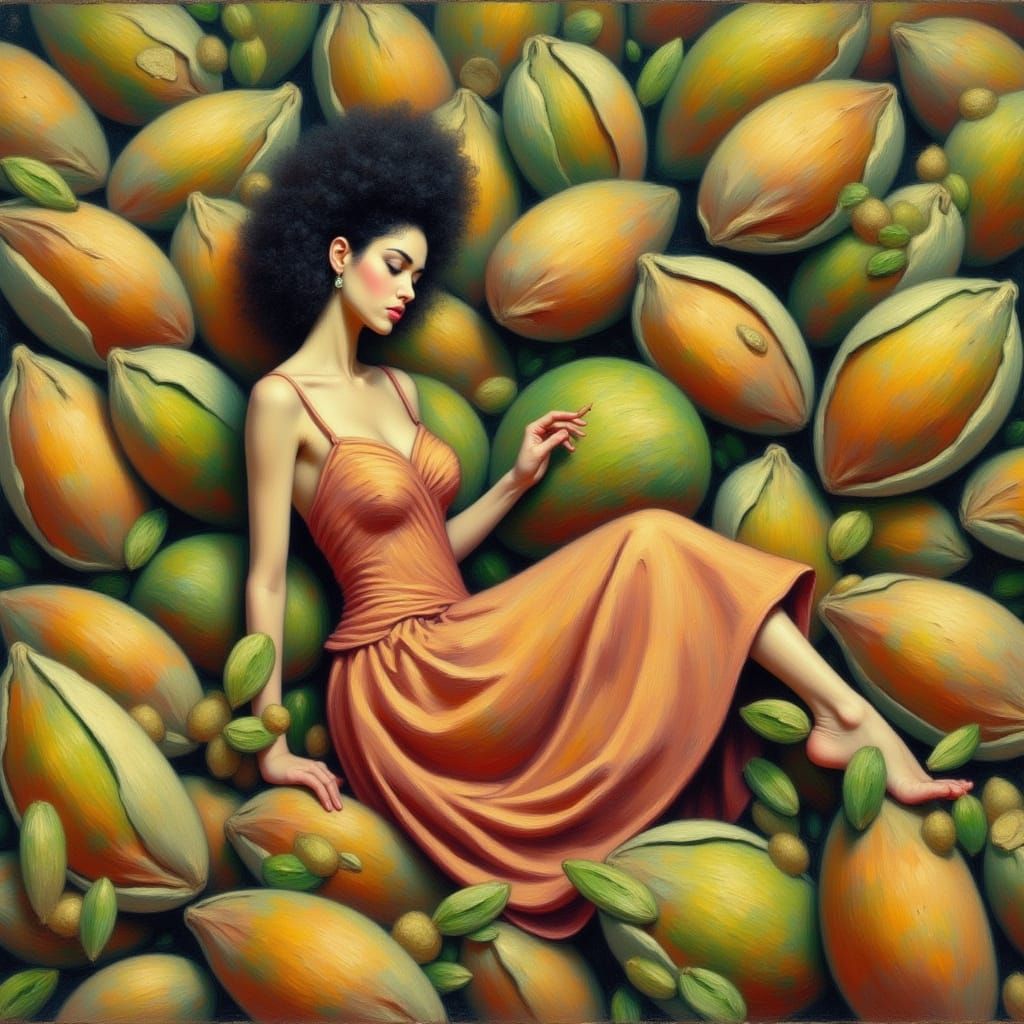 Surreal Pistachio Dreamscape in Elysium Flux