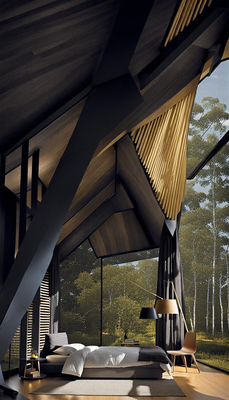 Glenn Murcutt Style Bedroom with Alvar Aalto Furniture