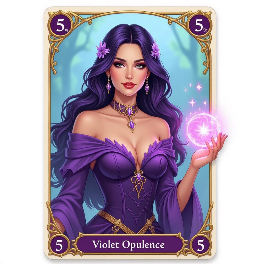 Violet Opulence Magic Trading Card Art