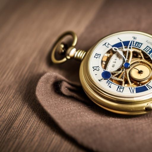 Exquisite Victorian Pocket Watch Gears in Natural Light