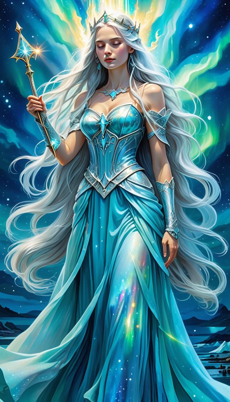 Lake Goddess with Excalibur and Aurora