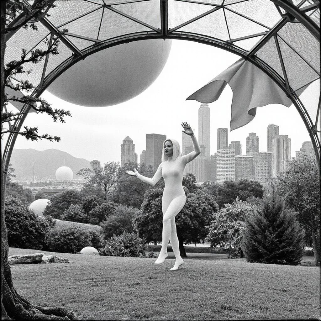 Utopian Cityscape: Juno Temple in Cyber-Onesie