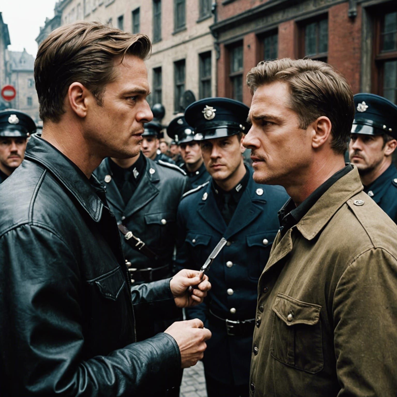nglourious Basterds (2009) - Tarantino directing Brad Pitt's Aldo Raine in a dramatic standoff
"Quentin Tarantino on the...