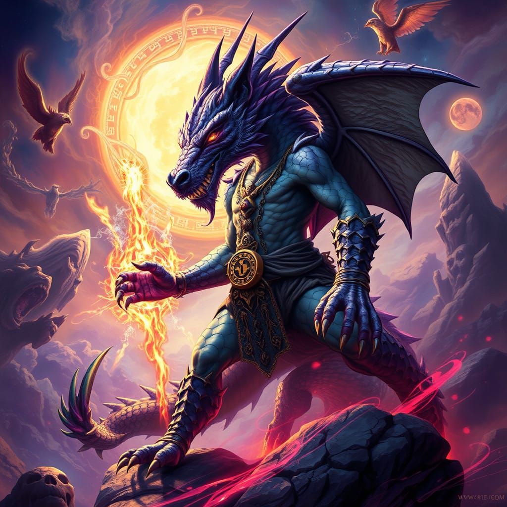 Amethyst Dragonborn Cleric in Whispers of Divine Energy