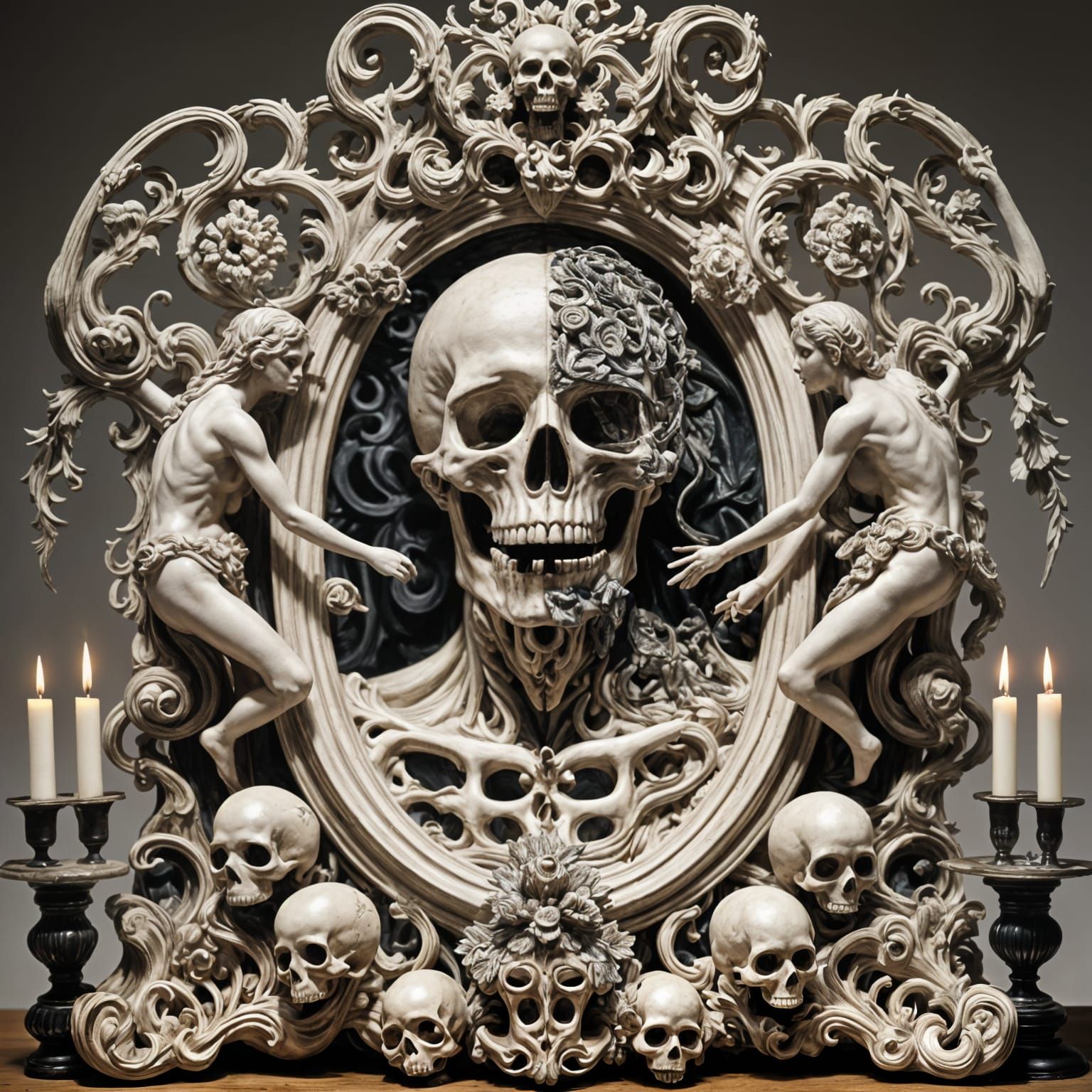 Baroque Memento Mori Vanity