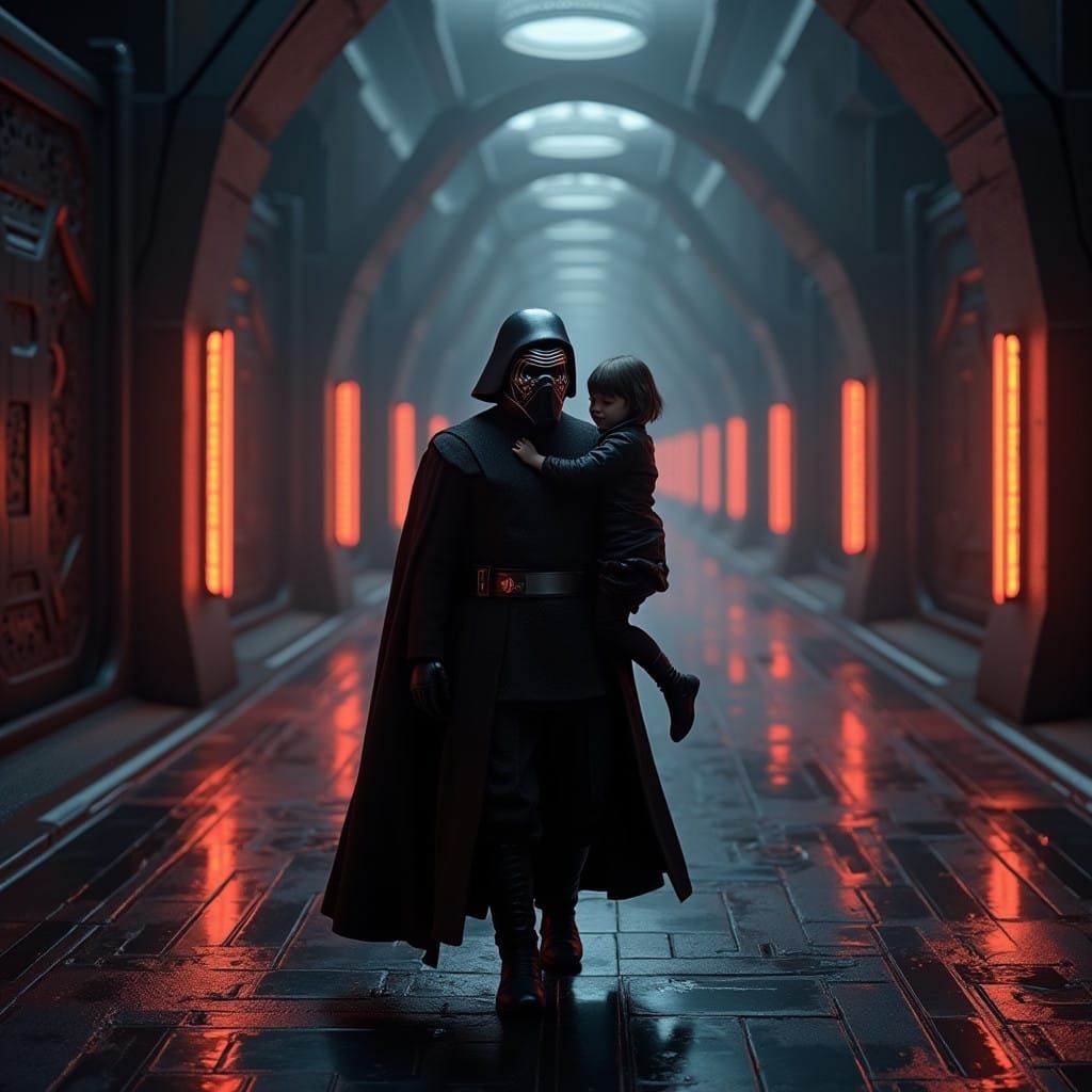 Kylo Ren's Ominous yet Tender Moment with Daughter in Starki...
