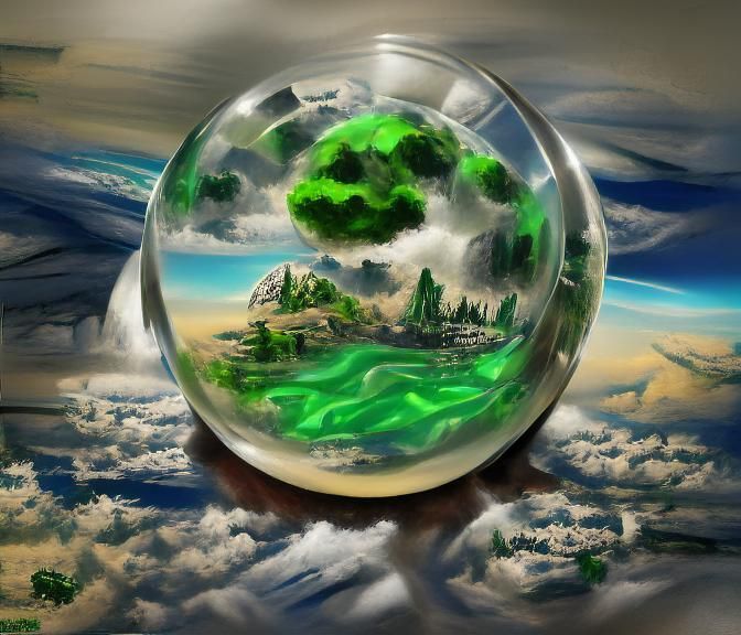 Green Planet in Crystal Ball: Concept Art