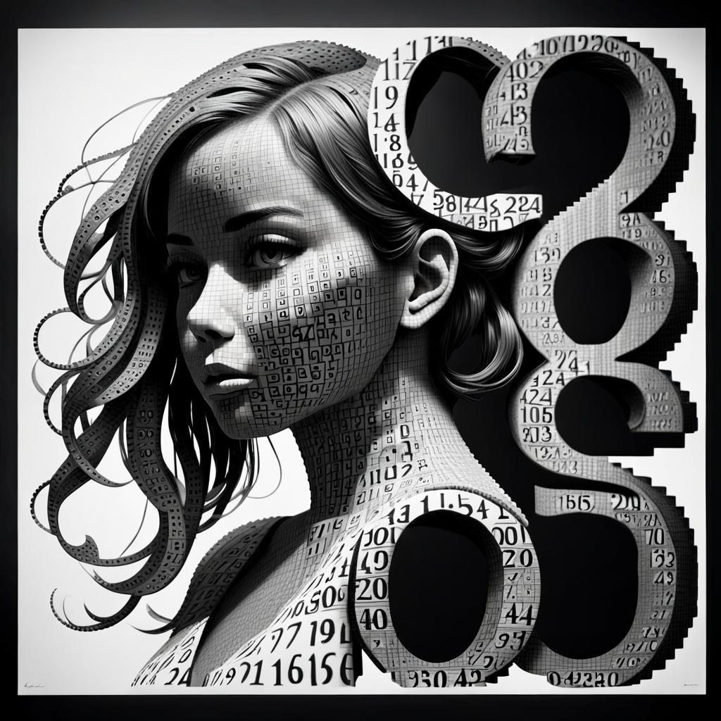 Binary Silhouette: Conceptual Art in Black and White