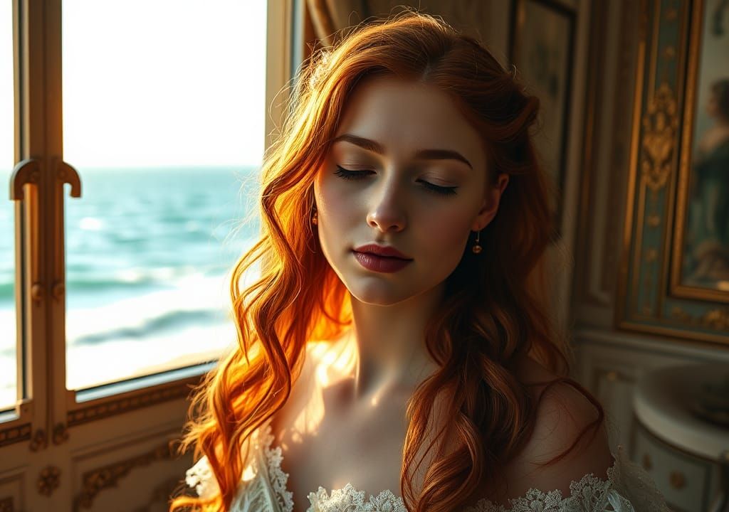 Victorian Lady in Serene Slumber