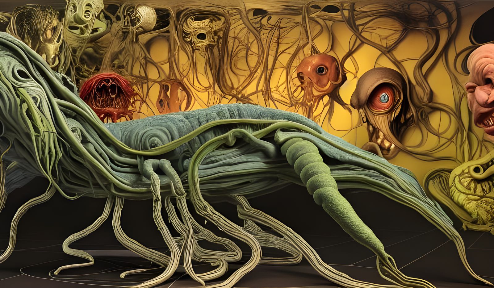 Surreal Alien Landscape in Dreamy Light