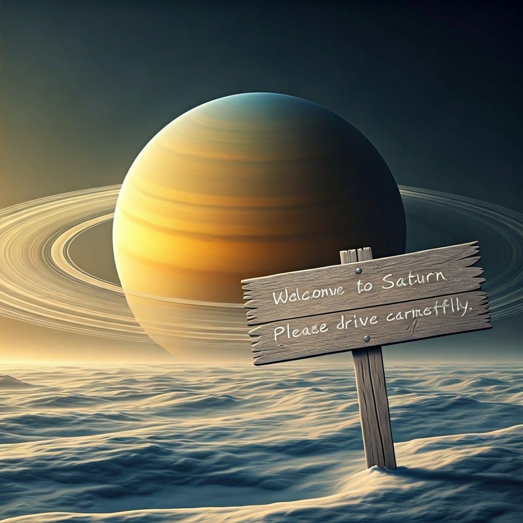Welcome to Saturn. Please drive carefully
