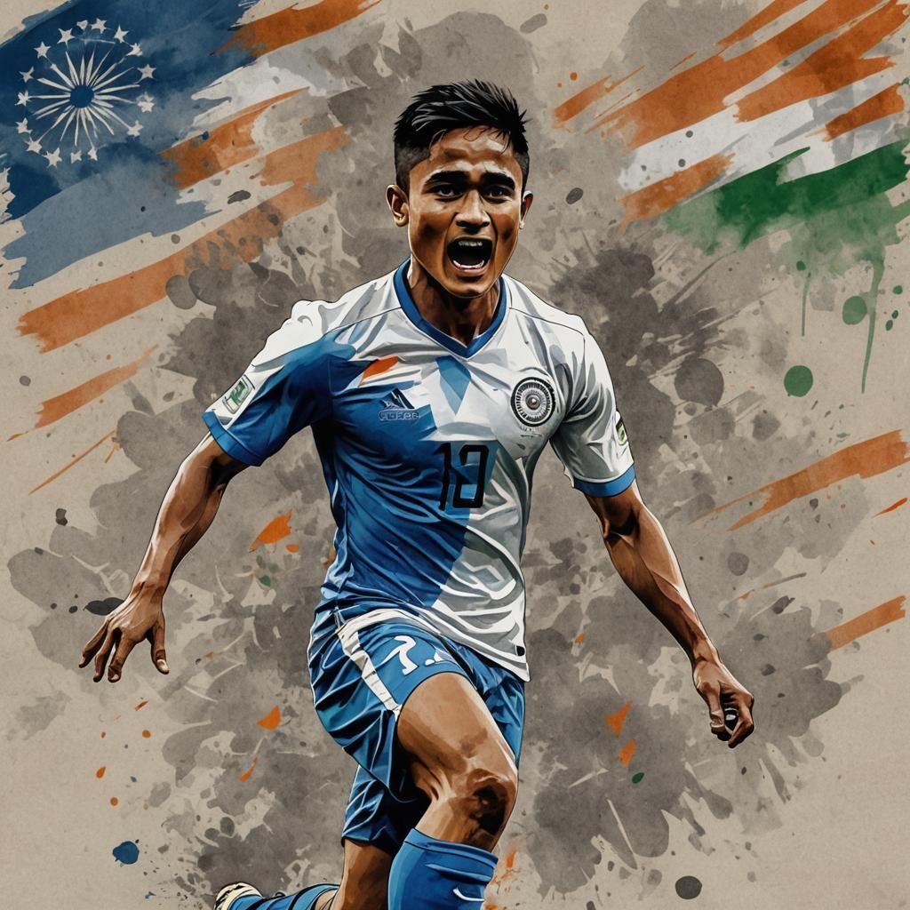 Thank You Poster for Sunil Chetri's Retirement