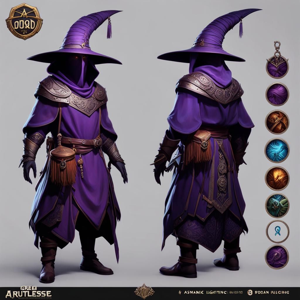 Dark Fantasy Kenku Druid Game Avatar in 8K