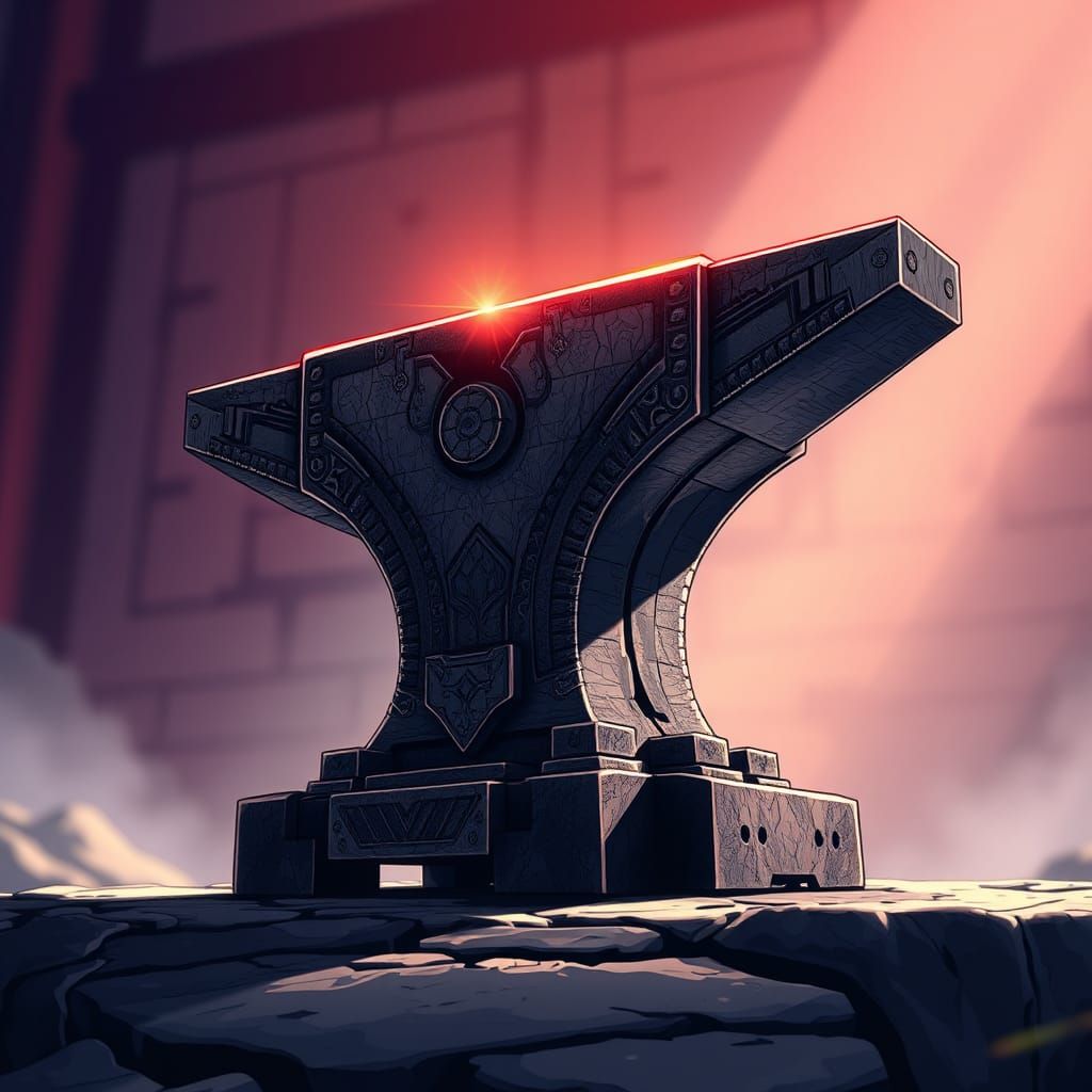 Magnificent Anvil in Anime Manga Style