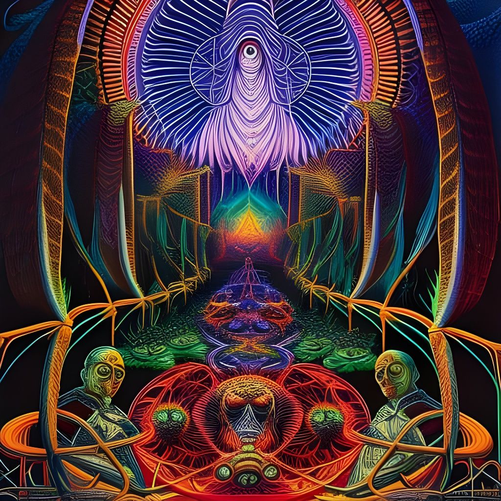 Intricate Horror Image of the Shadow Government