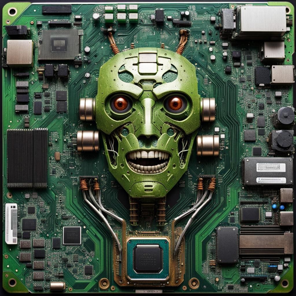 Organic Motherboard Android in Peter Gric Style