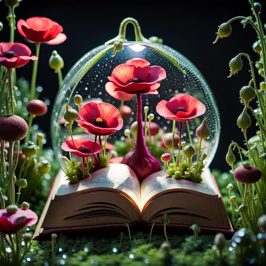 Intricate Microcosm Scene Inside a Beet