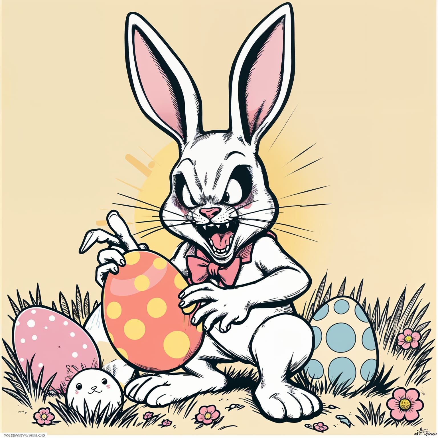 Surreal Easter Bunny Unleashes Madness