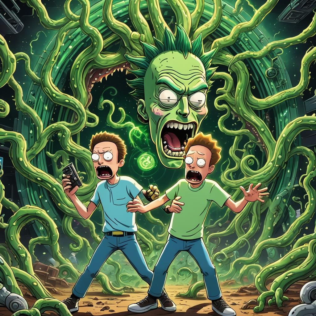 Beavis and Butthead vs Rick and Morty