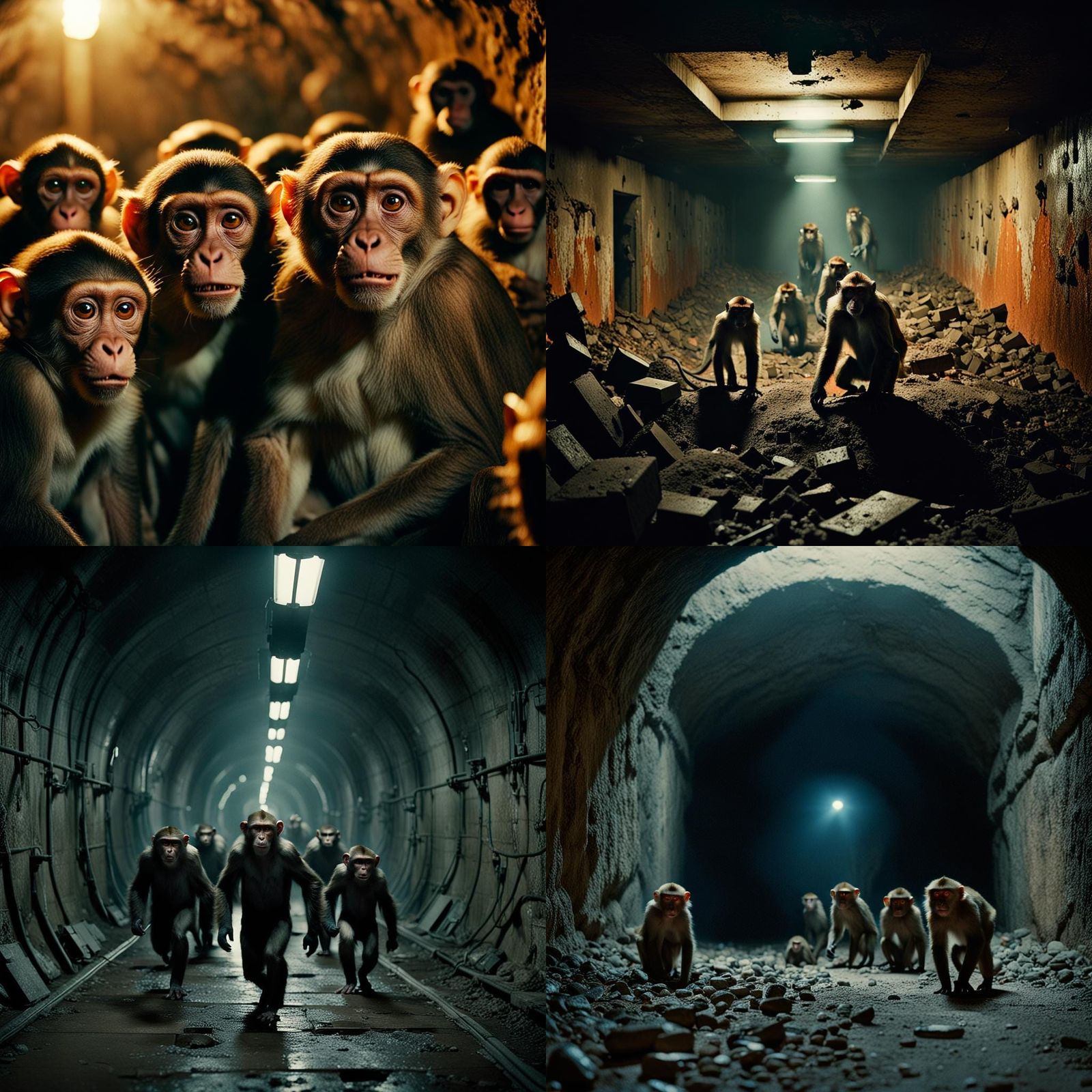 Monkeys in Cinematic War Zone
