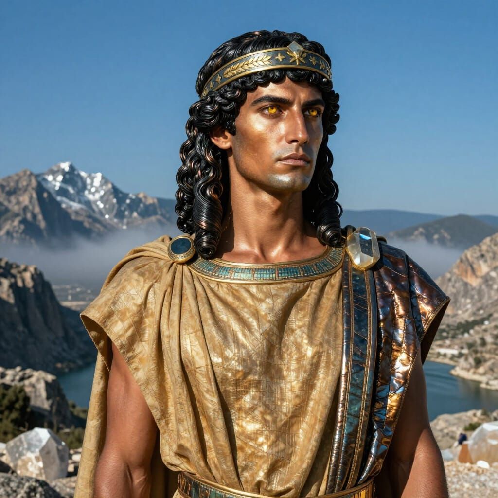 Arkas Deios Basileos: Photorealistic Ancient Greek Portrait