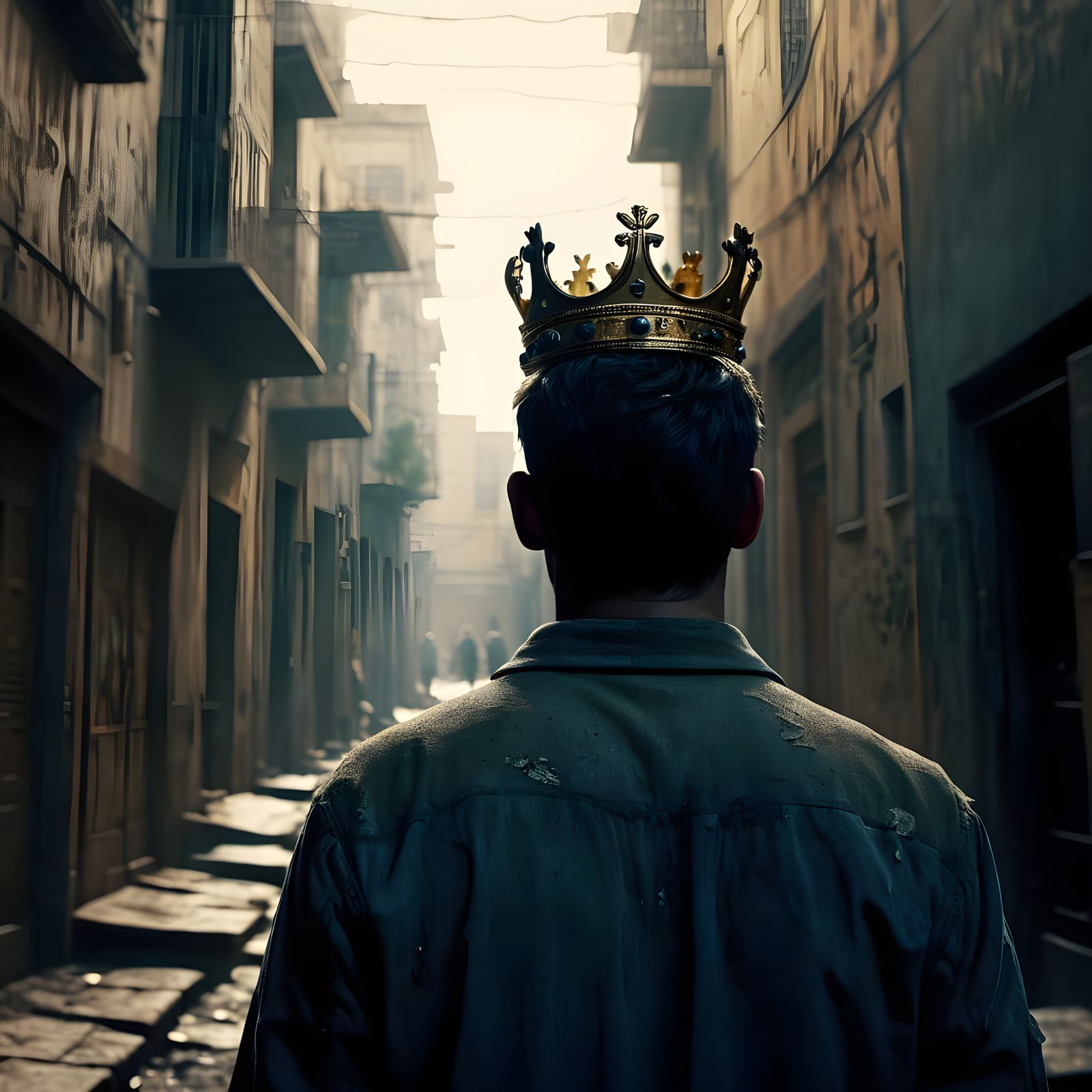 King of the Underworld in a Gritty Cityscape