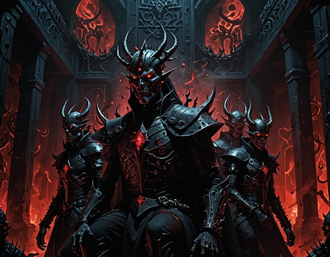 Dark Eldar Party in a Surreal Hellraiser Throne Room