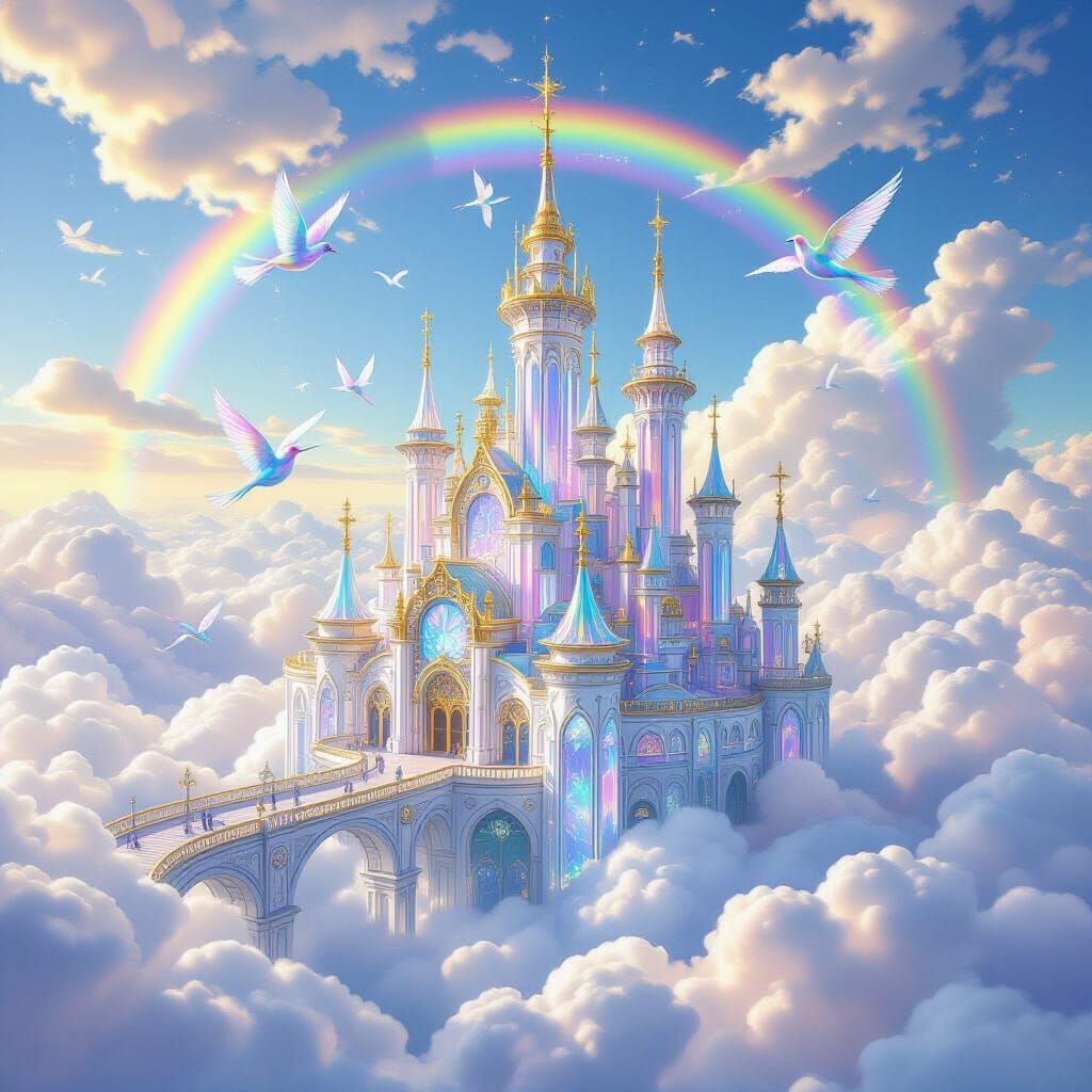 Crystal Palace in the Clouds: Art Nouveau Steampunk