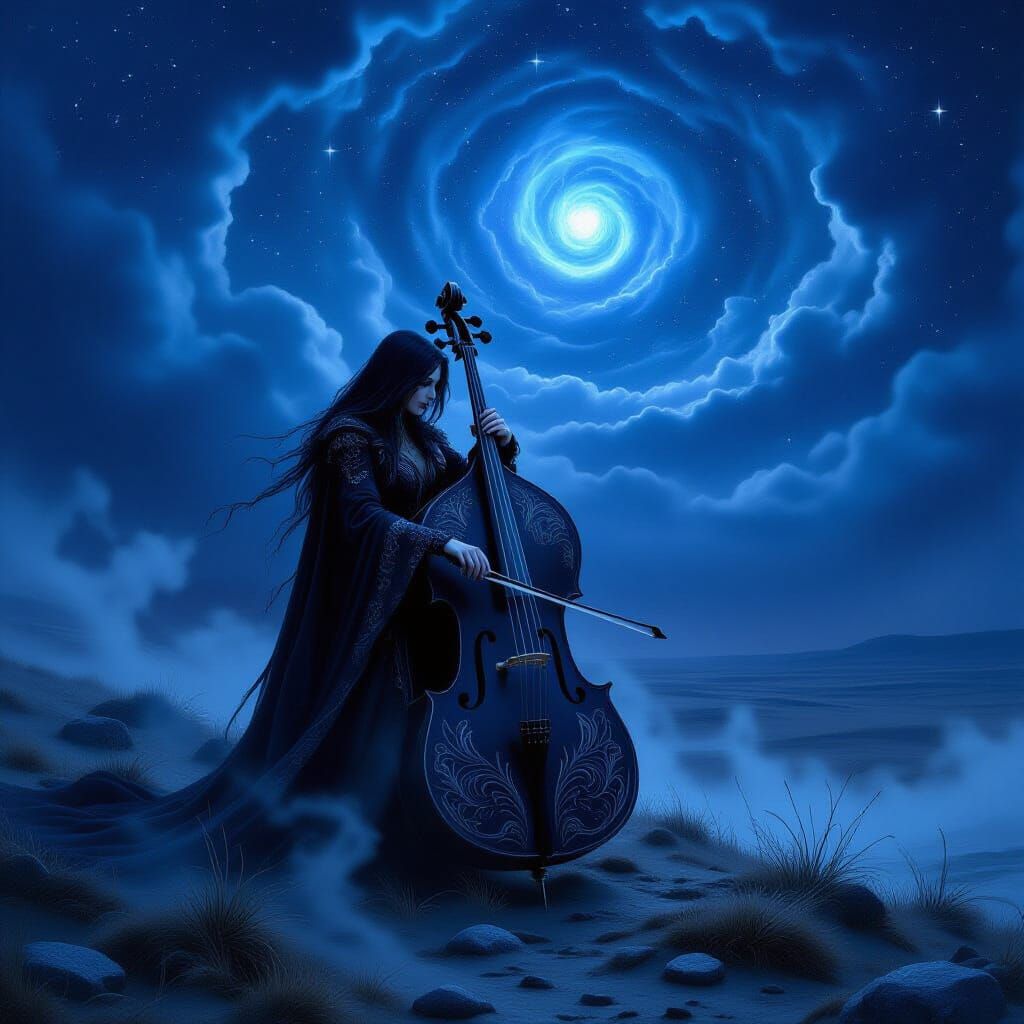 Gothic Musician on Desolate Moor